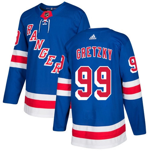 Adidas Men New York Rangers 99 Wayne Gretzky Royal Blue Home Authentic Stitched NHL Jersey